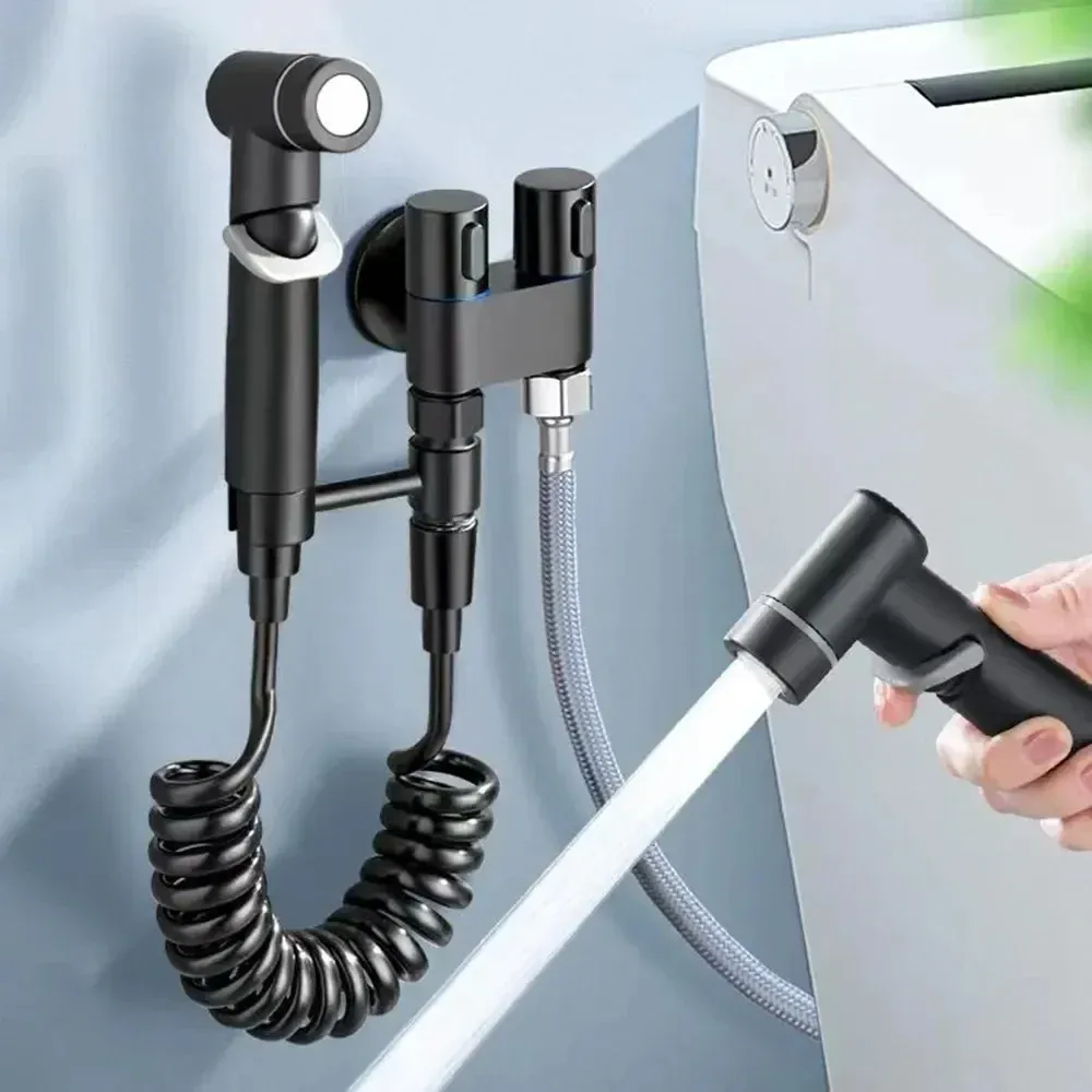 Bidet portatif à main, jet d'eau froide et chaude, accessoire d'hygiène intime pour salle de bain 7