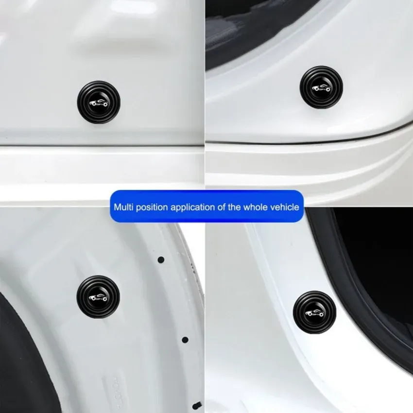 Coussinets silicone posés sur une portière de voiture