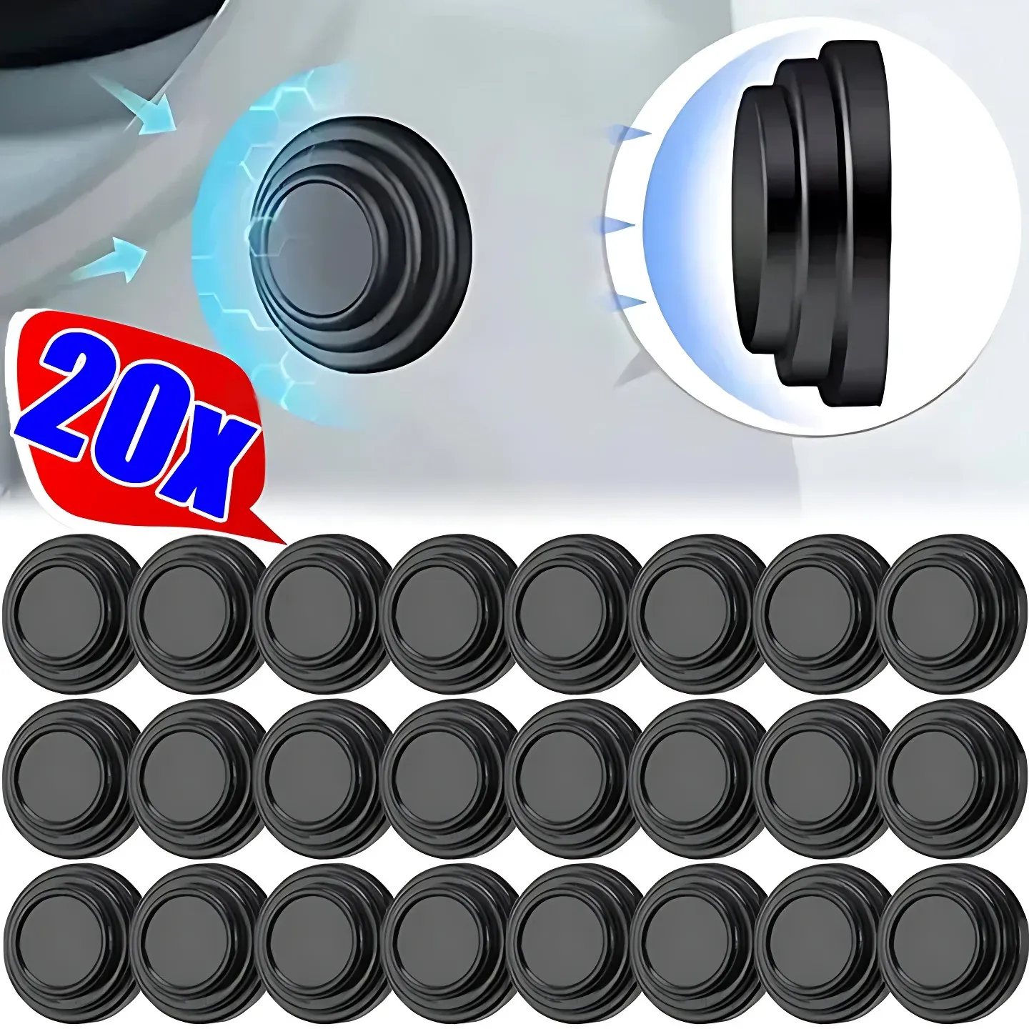 Coussinets en silicone anti-collision pour portière de voiture