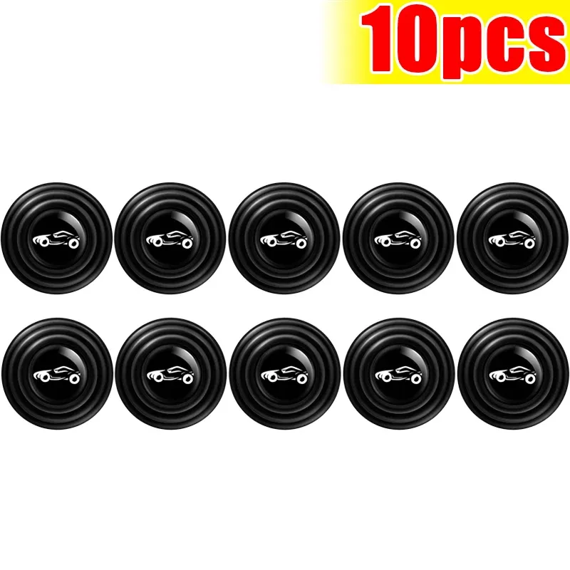 Coussinets en silicone anti-collision pour portes de voiture, joints d'isolation phonique et amortisseurs antichoc, autocollants de bord de porte 9