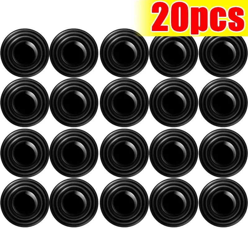 Coussinets en silicone anti-collision pour portes de voiture, joints d'isolation phonique et amortisseurs antichoc, autocollants de bord de porte 12