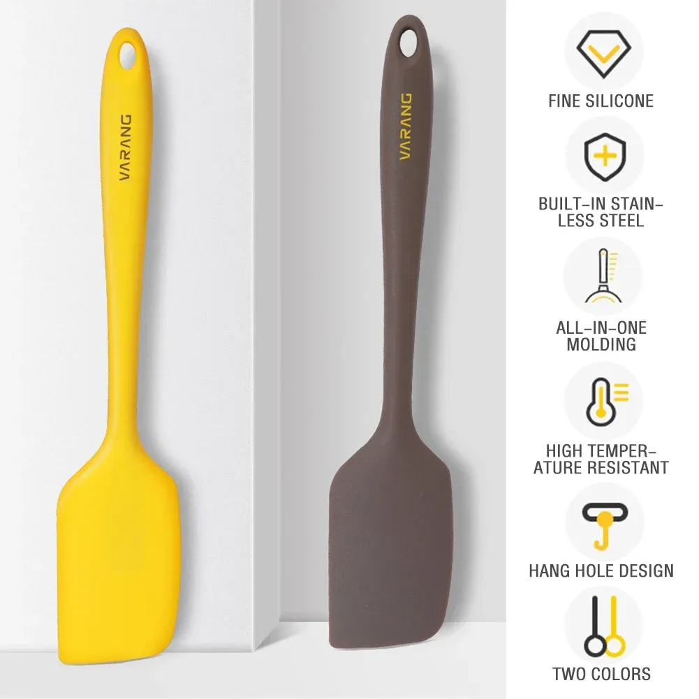 Spatule et grattoir en silicone antiadhésif pour crème au beurre et pâtisserie 5