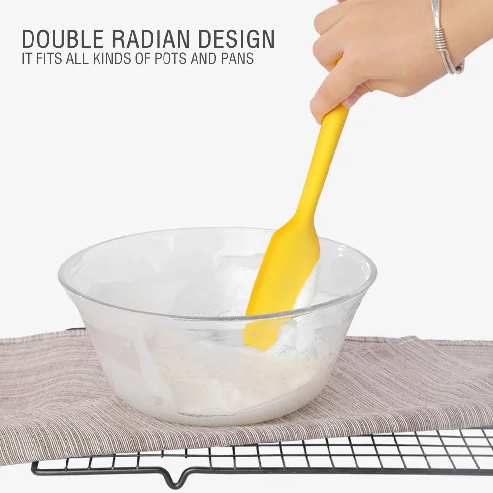 Spatule et grattoir en silicone antiadhésif pour crème au beurre et pâtisserie 6