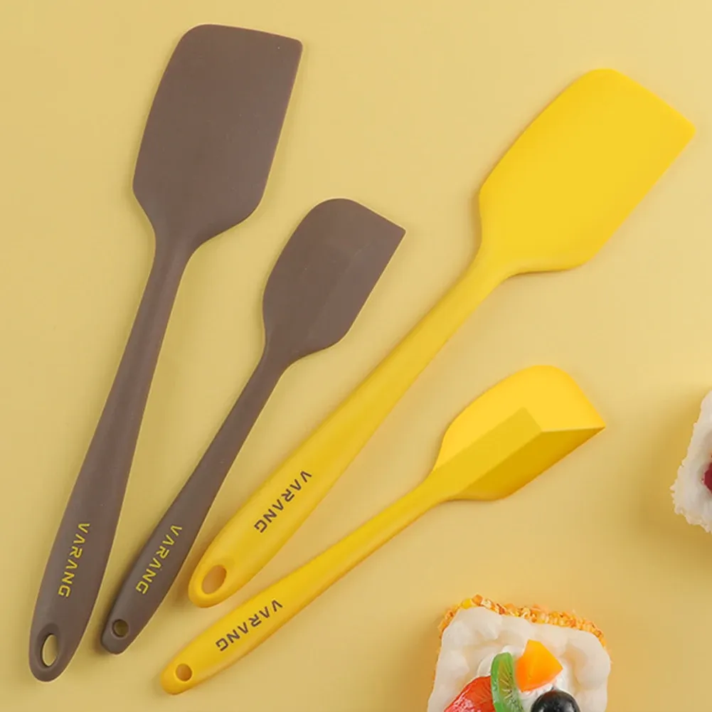 Spatule en silicone en situation d'utilisation