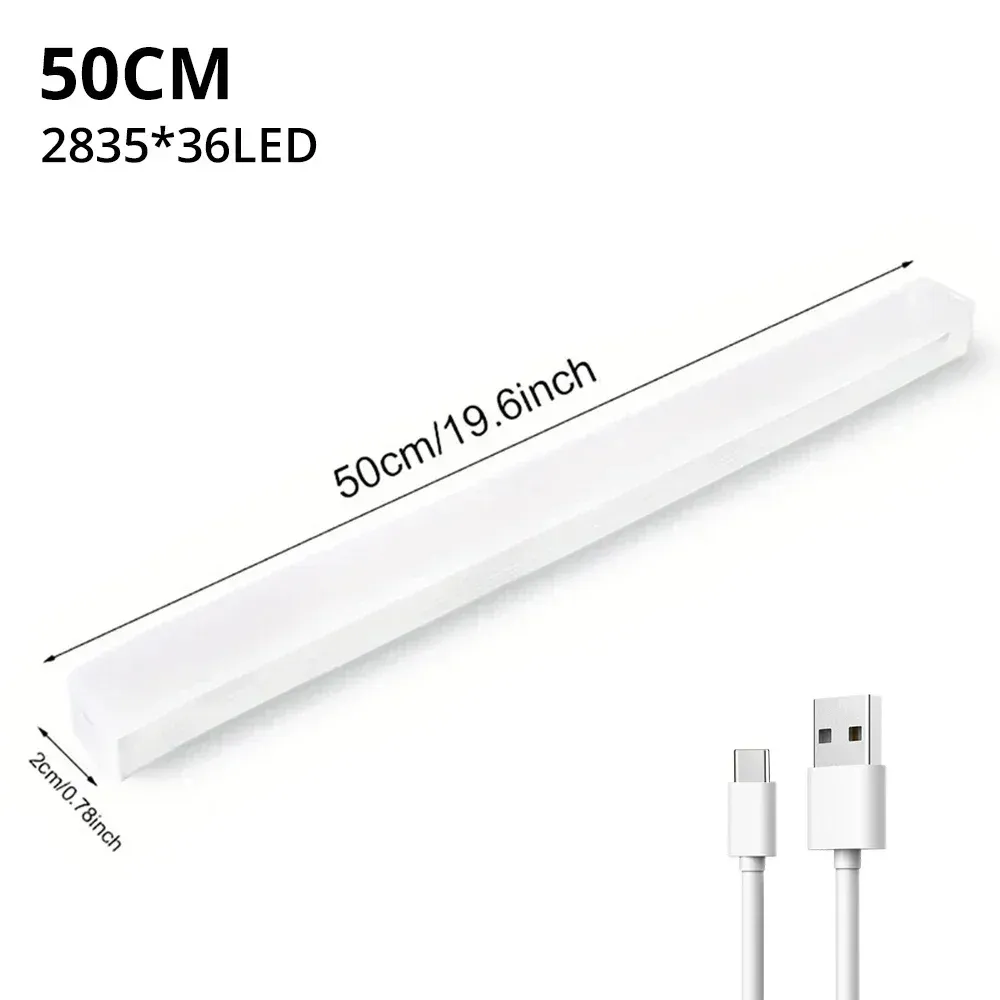 Veilleuse LED sans fil à détecteur de mouvement, rechargeable par USB, magnétique, pour armoire, chambre, placard, cuisine et couloir 10