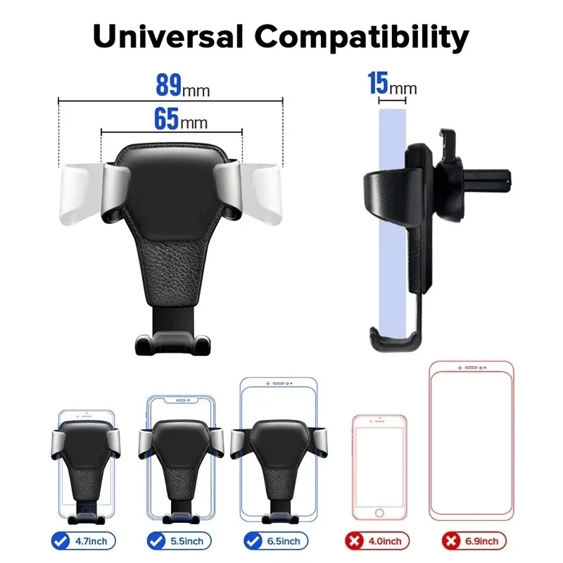 Support de téléphone pour voiture, vue d'ensemble