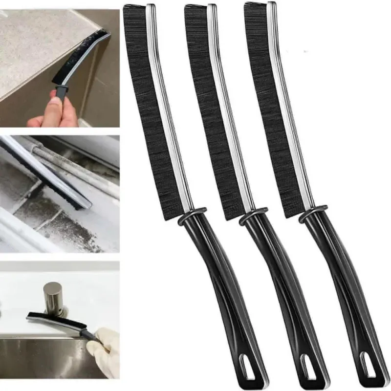 Brosse de nettoyage durable pour joints de carrelage, lot de 8 : cuisine, WC, angles et pied de douche