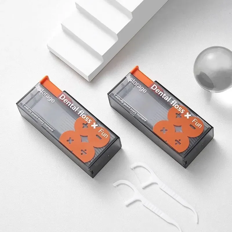 Distributeur de fil dentaire portable à éjection automatique, organisateur de fil dentaire, outil d'hygiène bucco-dentaire à pression, nouveauté 2