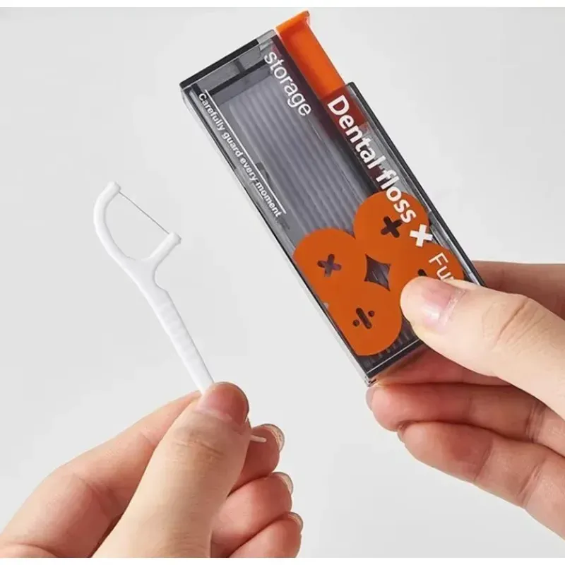 Distributeur de fil dentaire portable à éjection automatique, organisateur de fil dentaire, outil d'hygiène bucco-dentaire à pression, nouveauté 4