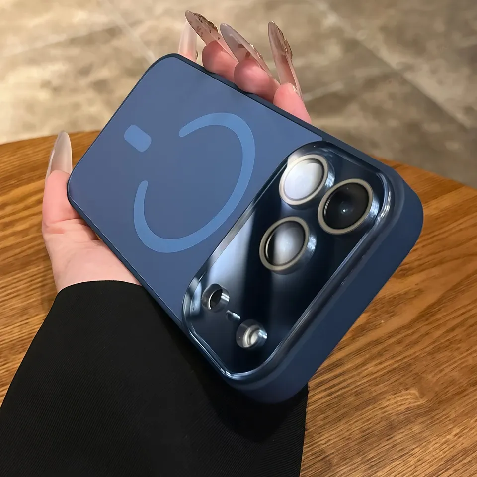 Coque magnétique MagSafe pour iPhone 11 à 17 Pro Max et iPhone 17 Air, avec fenêtre de charge 7