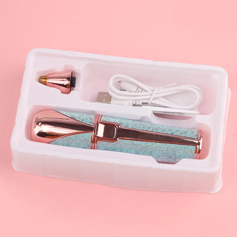 Tondeuse électrique multifonctionnelle 2 en 1 pour sourcils, double lame, portable, pour l'épilation des sourcils, du nez, des aisselles et du visage 8