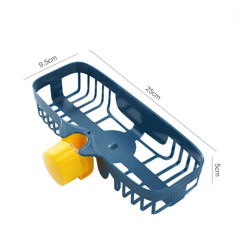 Égouttoir d'évier de cuisine réglable, support de robinet de rangement d'éponge, égouttoir à savon, panier organisateur d'accessoires de salle de bains, nouveau 8