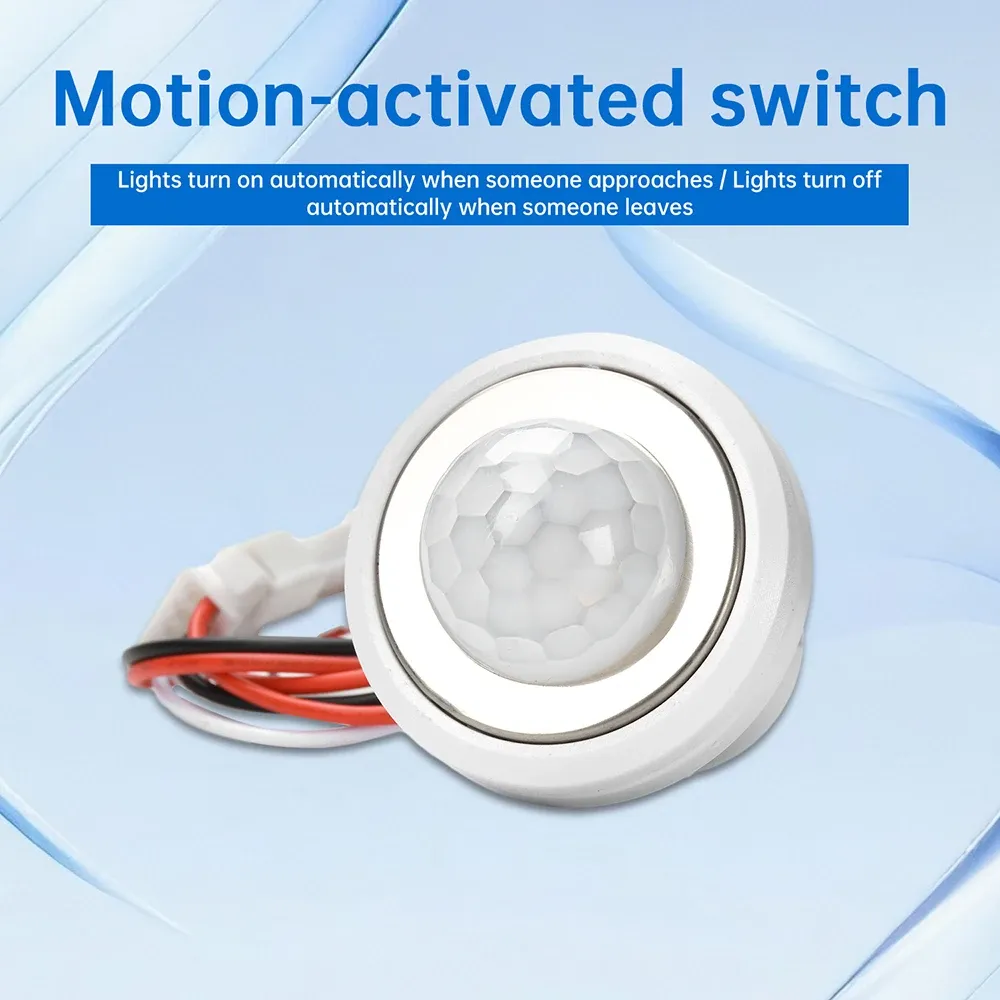 Détecteur de mouvement PIR à infrarouge pour éclairage LED, alimentation CC 3,5–24 V, usage intérieur et extérieur 2