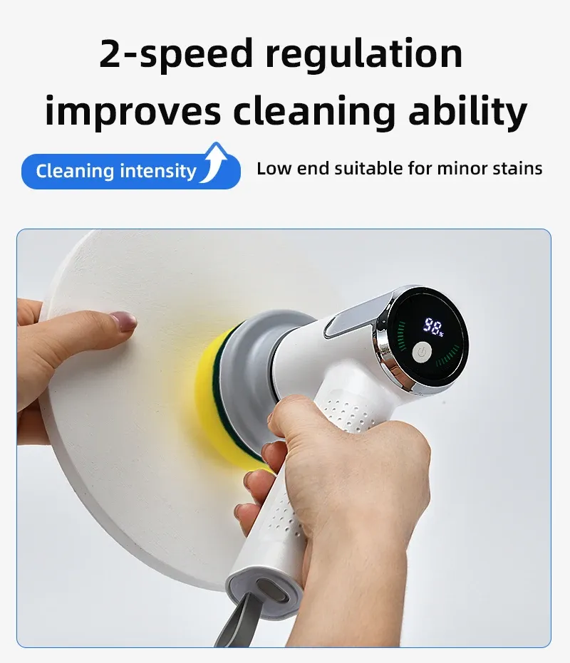 Brosse électrique sous différents angles