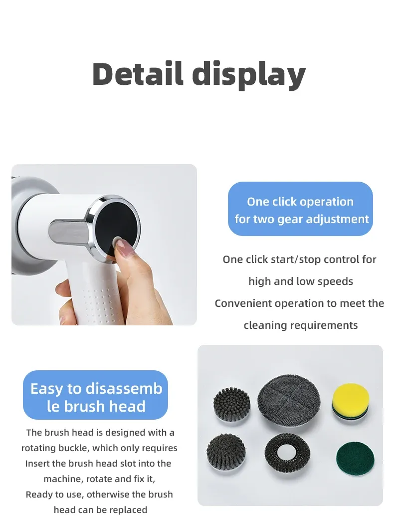 Brosse rotative pour surfaces variées