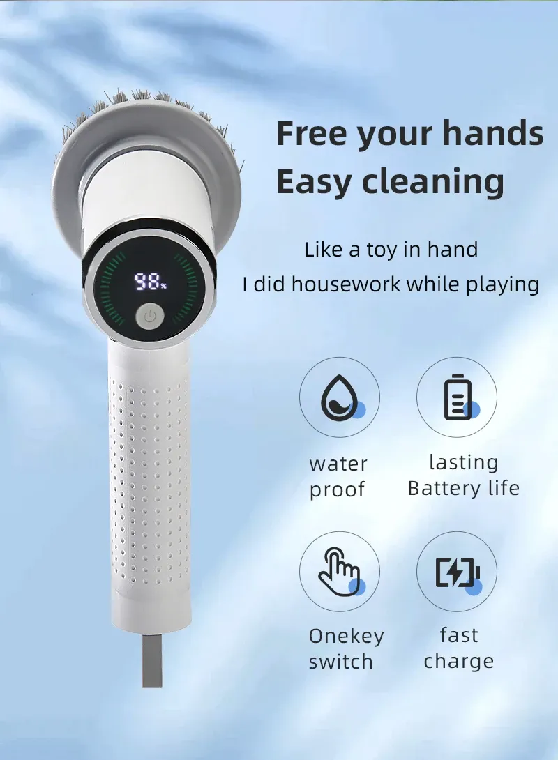 Brosse électrique en situation d'utilisation