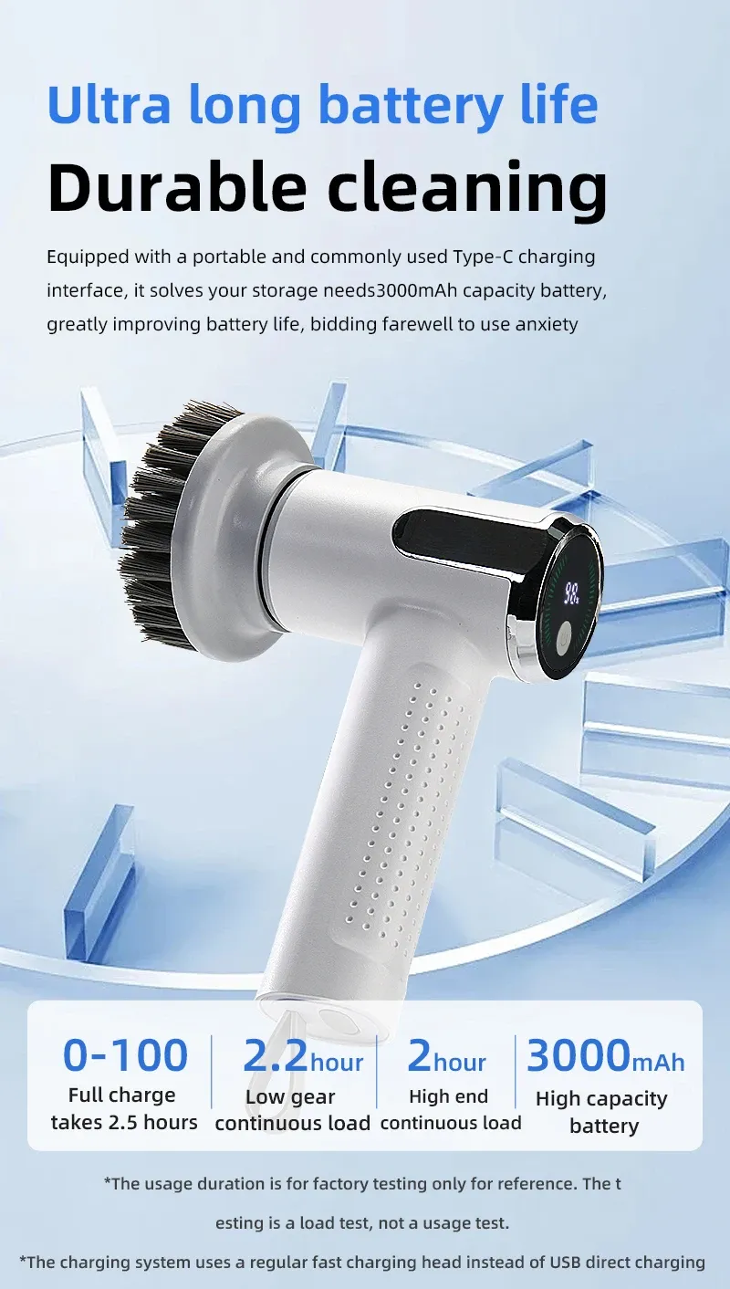 Brosse de nettoyage en situation