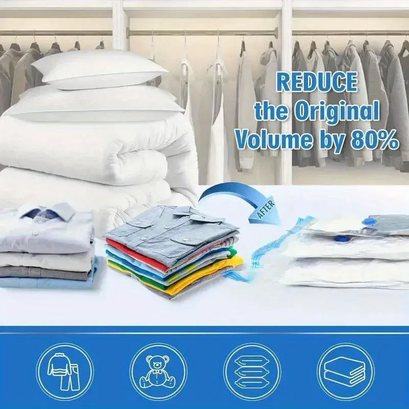 Ensemble de sacs sous vide organisés
