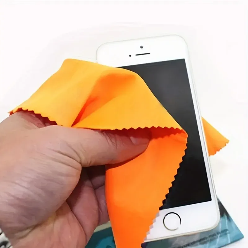 Chiffons de nettoyage en microfibre pour lunettes, écrans de téléphone et bijoux, couleurs assorties 6
