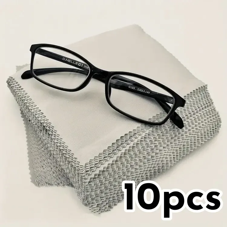 Chiffons de nettoyage en microfibre pour lunettes, écrans de téléphone et bijoux, couleurs assorties 8