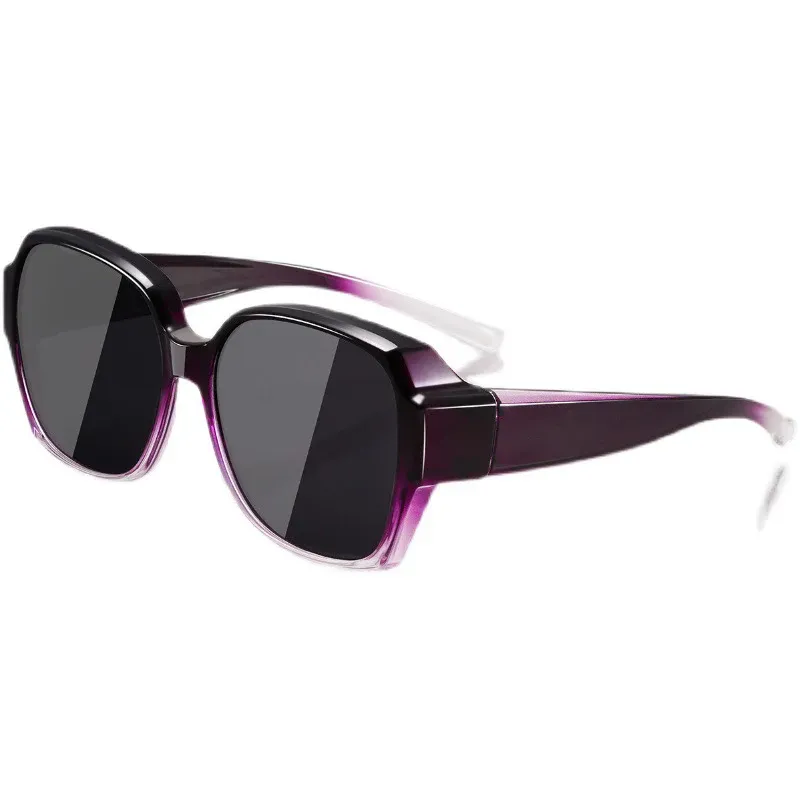 Lunettes de soleil rondes polarisées vintage pour hommes et femmes, à porter par-dessus une correction myope, pour la pêche et la conduite 4