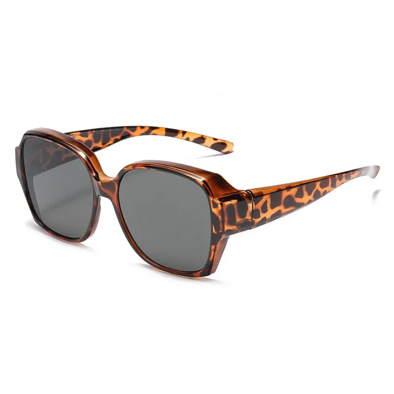 Lunettes de soleil rondes polarisées vintage pour hommes et femmes, à porter par-dessus une correction myope, pour la pêche et la conduite 5