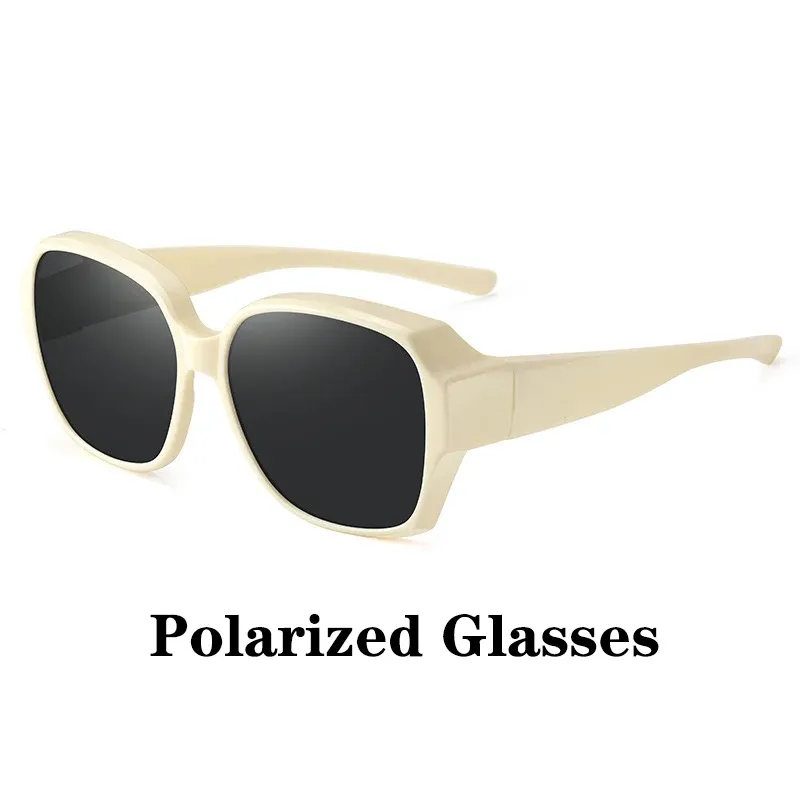 Lunettes de soleil rondes polarisées vintage pour hommes et femmes, à porter par-dessus une correction myope, pour la pêche et la conduite 10