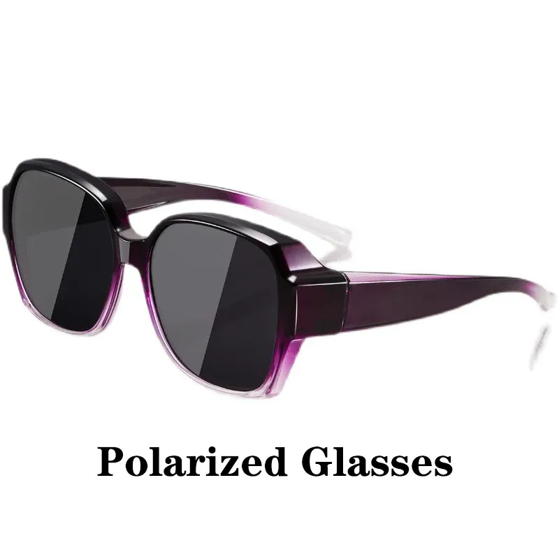 Lunettes de soleil rondes polarisées vintage pour hommes et femmes, à porter par-dessus une correction myope, pour la pêche et la conduite 12