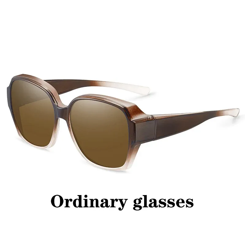 Lunettes de soleil rondes polarisées vintage pour hommes et femmes, à porter par-dessus une correction myope, pour la pêche et la conduite 24