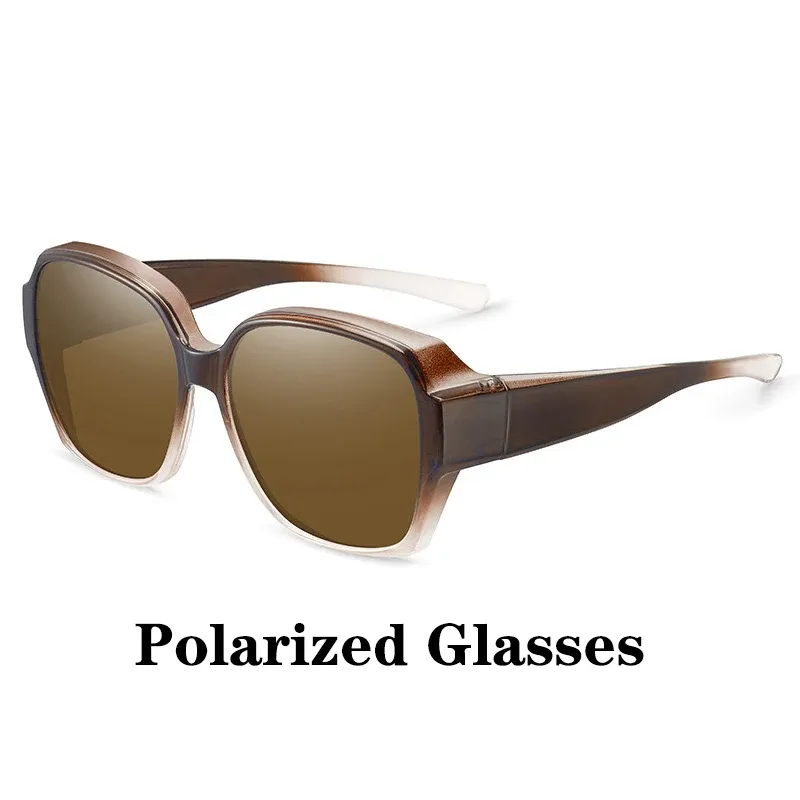 Lunettes de soleil rondes polarisées vintage pour hommes et femmes, à porter par-dessus une correction myope, pour la pêche et la conduite 18