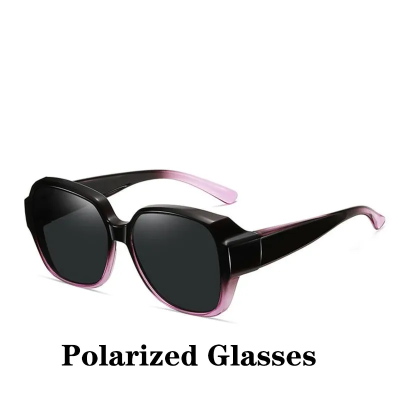 Lunettes de soleil rondes polarisées vintage pour hommes et femmes, à porter par-dessus une correction myope, pour la pêche et la conduite 21
