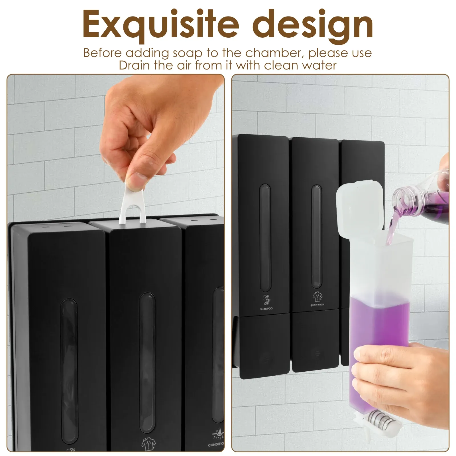 Distributeur de savon pour espace de bien-être