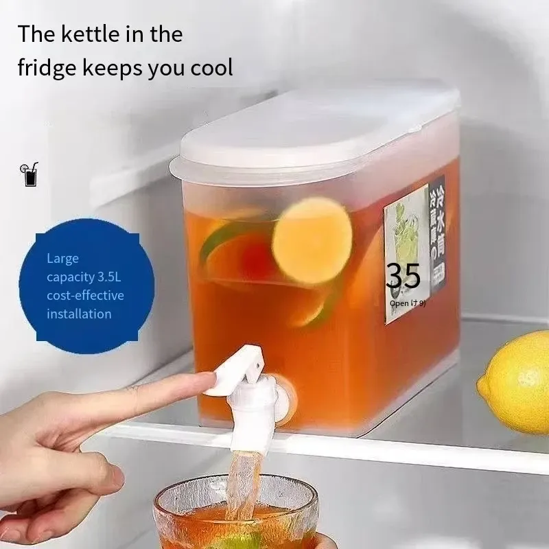 Distributeur de boissons à grande capacité 3,5 L / 5 L avec robinet pour réfrigérateur 2