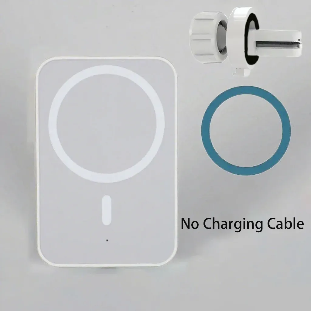 Support magnétique sans fil pour grille d'aération de voiture, charge rapide compatible MagSafe, iPhone 12 à 17 Pro 7