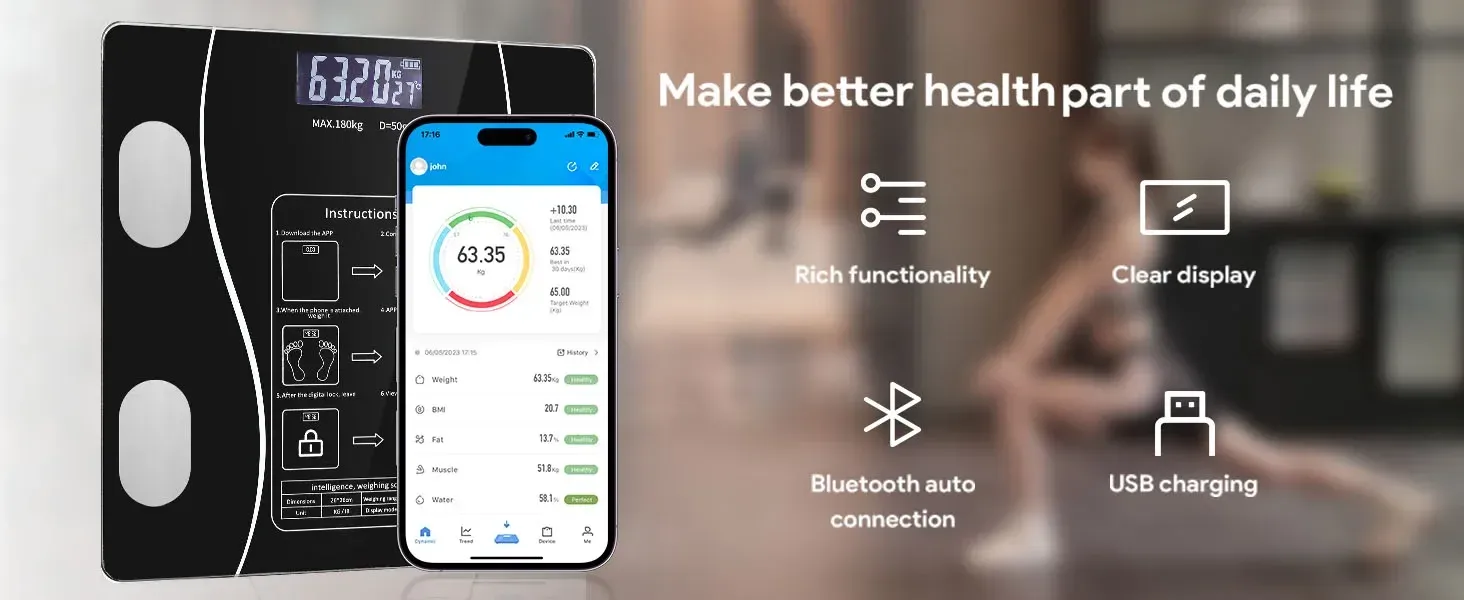 Balance connectée intelligente au design épuré
