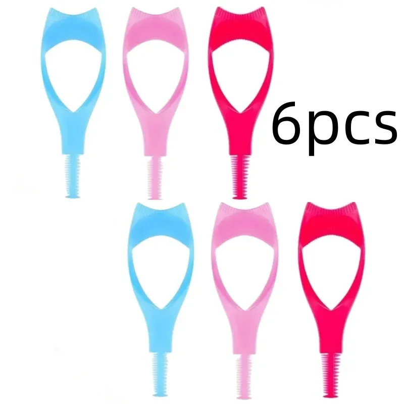 Applicateur de protège-cils 3 en 1, lot de 3 pièces, applicateur de mascara supérieur et inférieur, protège-paupière en plastique, outils cosmétiques pour les yeux 7