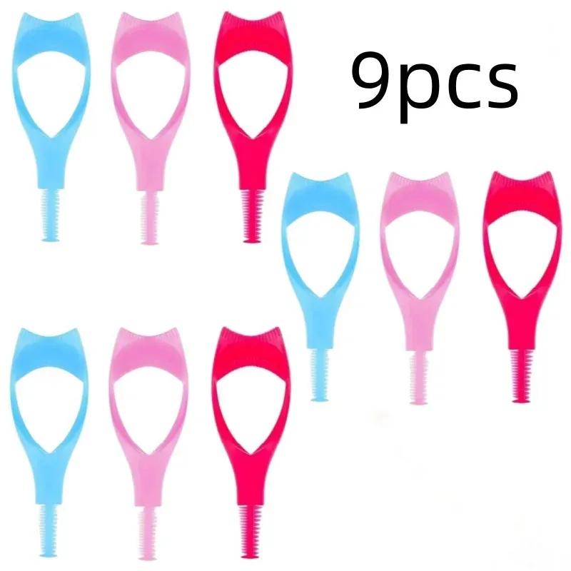 Applicateur de protège-cils 3 en 1, lot de 3 pièces, applicateur de mascara supérieur et inférieur, protège-paupière en plastique, outils cosmétiques pour les yeux 8