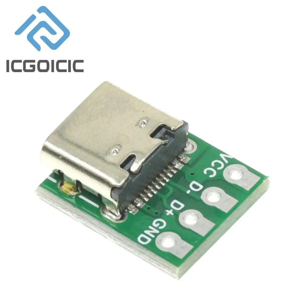 Connecteur USB 3.1 Type-C, adaptateur de carte PCB 16 broches, prise pour câble de transfert de données, lot de 1 à 100 pièces 3