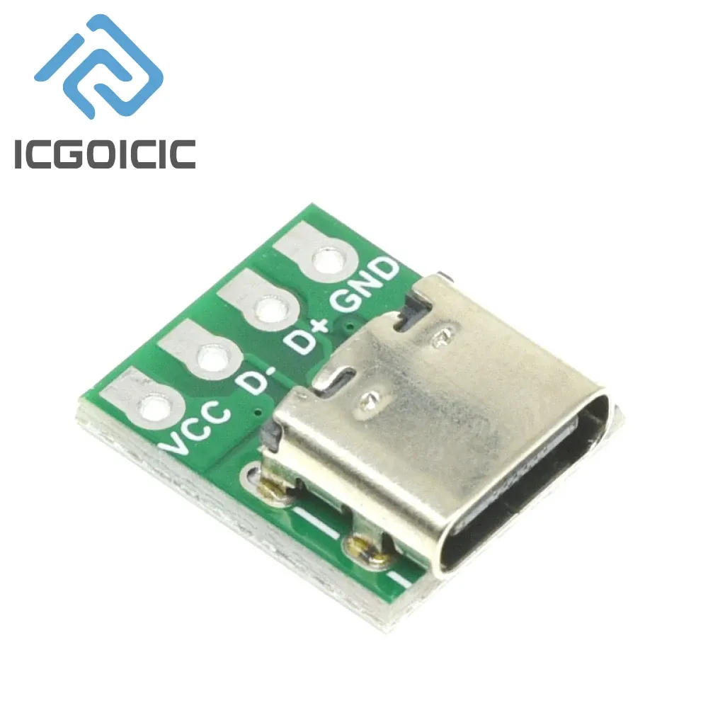 Connecteur USB 3.1 Type-C, adaptateur de carte PCB 16 broches, prise pour câble de transfert de données, lot de 1 à 100 pièces 6