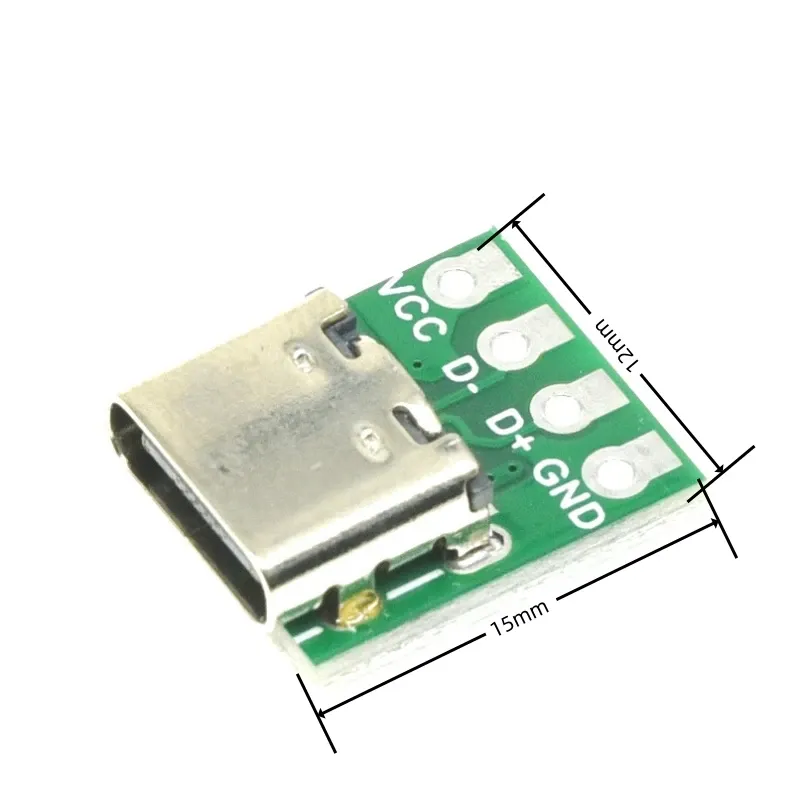 Connecteur USB 3.1 Type C, adaptateur de carte PCB à 16 broches