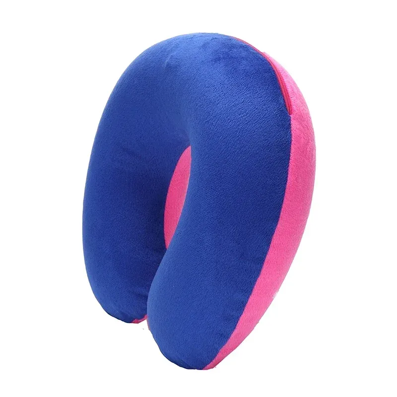 Oreiller de voyage gonflable en peluche douce pour voiture et avion, lot de 1, 3 ou 4 pièces 15