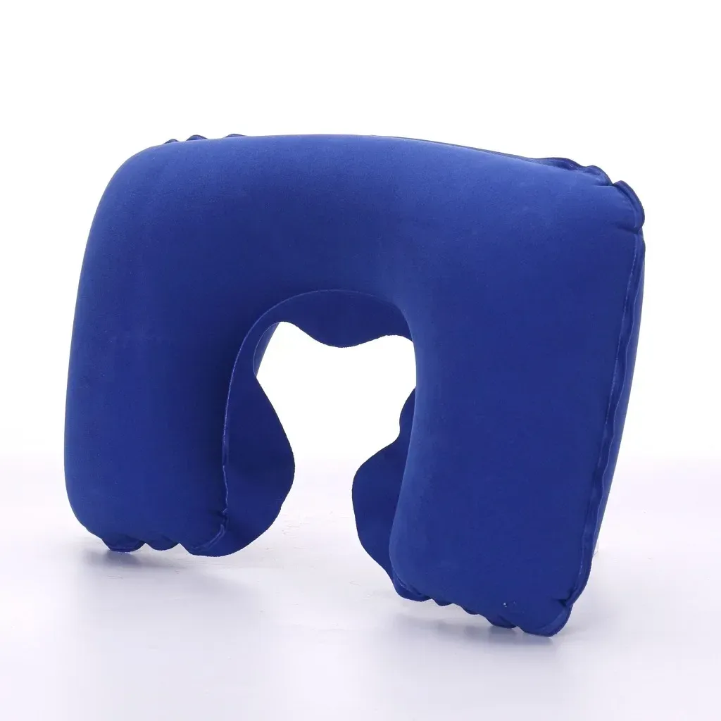 Oreiller de voyage gonflable en peluche douce pour voiture et avion, lot de 1, 3 ou 4 pièces 24