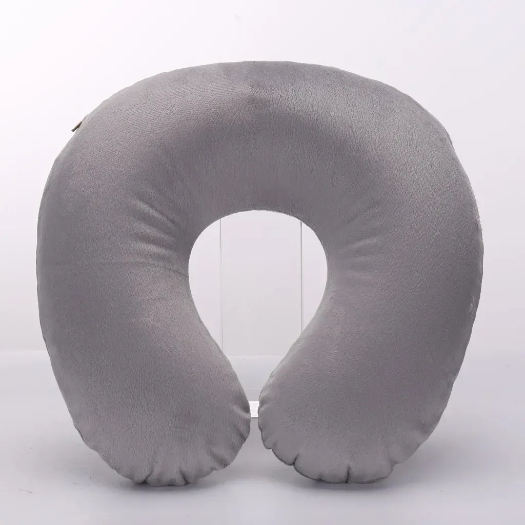 Oreiller de voyage gonflable en peluche douce pour voiture et avion, lot de 1, 3 ou 4 pièces 21