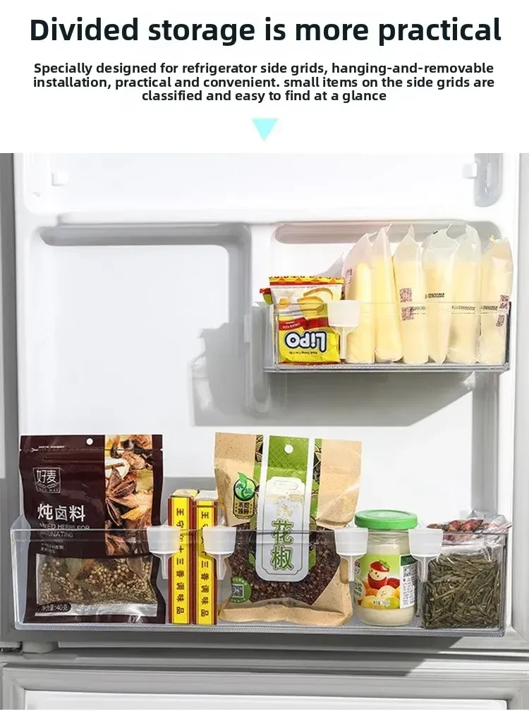 Organisation des petits objets au réfrigérateur