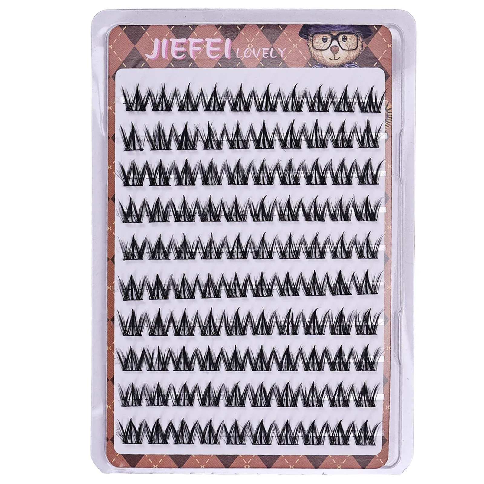 Faux-cils auto-adhésifs sans colle, volumineux, moelleux, épais, à boucle naturelle, extensions de cils en forme de W, style manga, à faire soi-même 6
