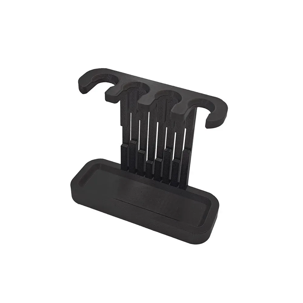 Support de brosse à dents 4 emplacements en plastique, à poser au sol, avec plateau de drainage 8
