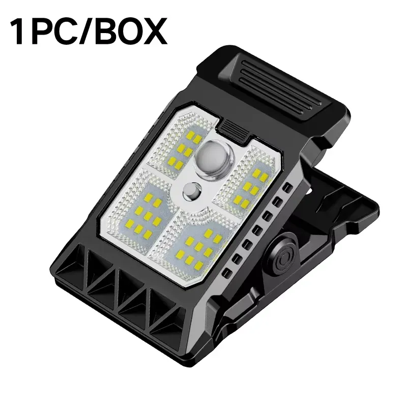 Lampe solaire de jardin à détection de présence humaine, à pince pour extérieur 8