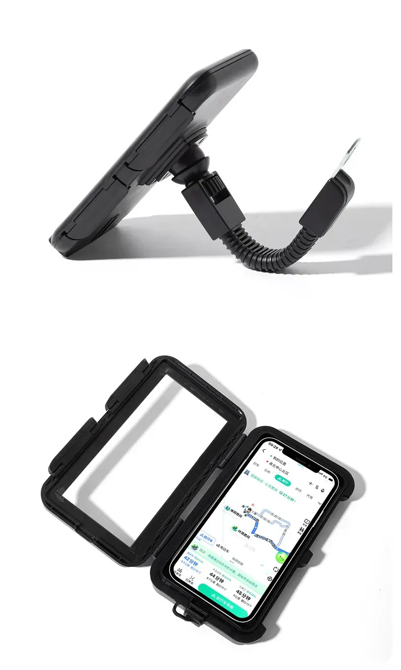 Support de téléphone pour deux-roues, vue d'ensemble