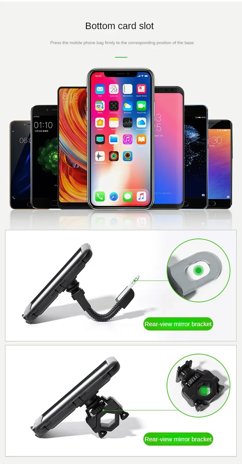 Support de téléphone étanche en détail