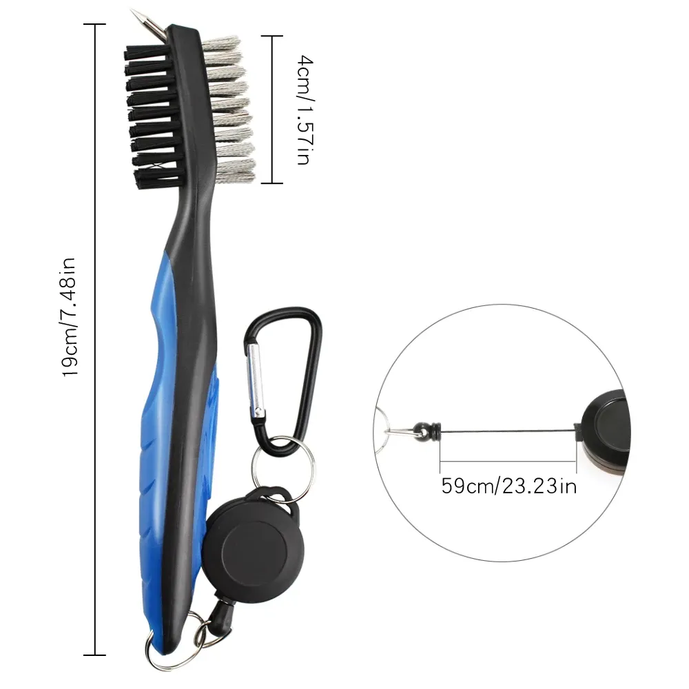 Brosse de nettoyage de golf double face